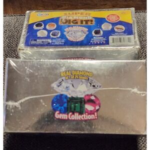 Super Diamond Dig It! 2 Pack Gem Collection Box Real Diamond In 1 Of 24 Ages 5+
